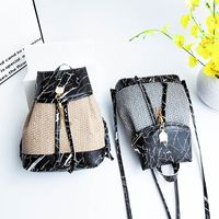 New Style Fashion Contrast Color Braided Small Backpack main image 4