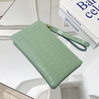 White Green Blue Pu Leather Geometric Square Evening Bags sku image 2