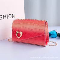 New Style Fashion Gradient Color Stone Pattern Small Square Bag sku image 1