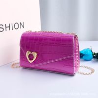 New Style Fashion Gradient Color Stone Pattern Small Square Bag sku image 2