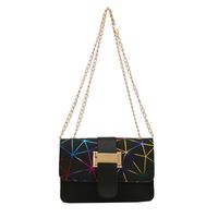 New Style Colorful Geometric Striped Messenger Small Square Bag main image 4