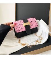 New Style Colorful Geometric Striped Messenger Small Square Bag main image 2