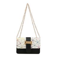 New Style Colorful Geometric Striped Messenger Small Square Bag sku image 1