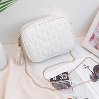 New Style Embroidered Thread Messenger Small Square Bag main image 5