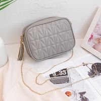 New Style Embroidered Thread Messenger Small Square Bag sku image 2