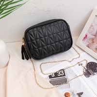 New Style Embroidered Thread Messenger Small Square Bag sku image 3