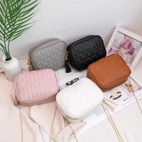 New Style Embroidered Thread Messenger Small Square Bag main image 1