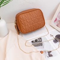 New Style Embroidered Thread Messenger Small Square Bag sku image 5