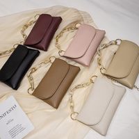 New Style Solid Color Zipper Style Sequins Clutch Mobile Phone Bag main image 2