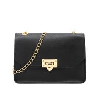 Simple New Style Solid Color Messenger Chain Small Square Bag main image 4