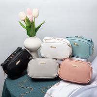 Cute Style Solid Color Bow Messenger Chain Small Bag main image 1