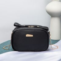 Cute Style Solid Color Bow Messenger Chain Small Bag sku image 3