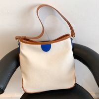 2022 Summer New Contrast Color Messenger Canvas Bag main image 5