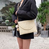Small Straw Ethnic Style Square Bag main image 2