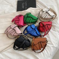 Summer New Candy Color Hand Carrying Messenger Saddle Bag main image 1