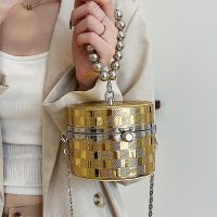 2022 New Women's Fashion Shoulder Chain Mini Acrylic Box Bag main image 2