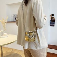 2022 New Women's Fashion Shoulder Chain Mini Acrylic Box Bag sku image 3