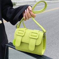 2022 Summer New Style Solid Color Crossbody Small Square Bag main image 2