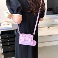 2022 Summer New Style Solid Color Crossbody Small Square Bag sku image 1