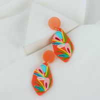 New Personalized Candy Color Bohemian Synthetic Resin Earrings main image 3