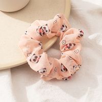 Verano Simple Estilo Dibujos Animados Panda Patrón Pelo Scrunchies sku image 4