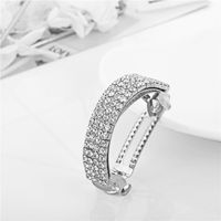 Fashion Simple Semi-circle Full Inlaid Rhinestone Barrettes main image 3