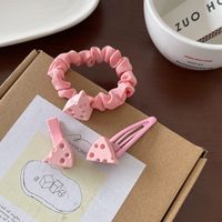 Fashion Cute Candy Color Cheese Barrettes Hair Rope Set Hair Accessories sku image 1