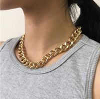 Fashion Simple Metal Hip Hop Geometric Chain Aluminium Necklace main image 1