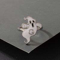 Cute Funny Alloy Halloween Pattern Ghost Ring Festival Copper Rings main image 2