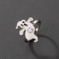 Cute Funny Alloy Halloween Pattern Ghost Ring Festival Copper Rings main image 3