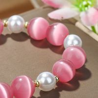 Fashion New Pink Opal Crystal Star Beads Geometric Bracelet main image 3