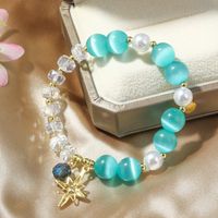 Mode New Blue Couleur Opale Cristal Étoiles Perles Bracelet main image 3