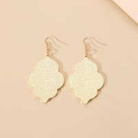 Ink Painting Printing Pu Leather Abalone Shell Alloy Earring main image 2