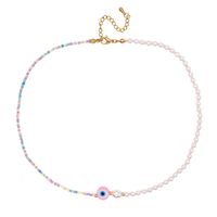 Mode Einfache Böhmische Stil Nachahmung Perle Farbige Glas Perlen Halskette main image 4