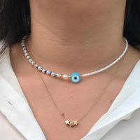 Mode Einfache Böhmische Stil Nachahmung Perle Farbige Glas Perlen Halskette main image 2