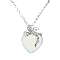 Creative Fashion Geometric Heart-shaped Natural Stone Alloy Necklace main image 2