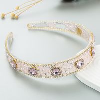 New Style Glass Drill Thin Edges Hair Accessories Color Headband sku image 3
