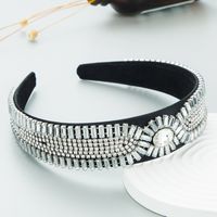 Baroque Style Geometric Color Glass Drill Full Diamond Headband Hair Accessories sku image 1