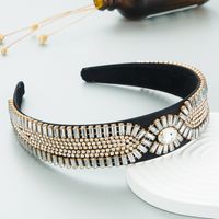 Baroque Style Geometric Color Glass Drill Full Diamond Headband Hair Accessories main image 4