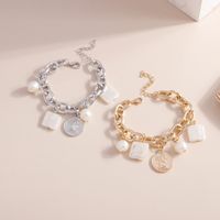 2022 Summer New Fashion Pearl Wafer Chain Bracelet main image 5