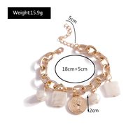 2022 Summer New Fashion Pearl Wafer Chain Bracelet main image 4
