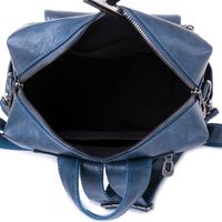 Fashion Women's  New Simple Shoulder Messenger Soft Pu Travel Backpack main image 3