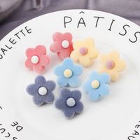 Nouveau Flocage Fleur En Peluche Coloré Oreille Goujons main image 6