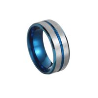 Simple Stainless Steel Two-color Rings sku image 12