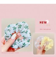 Simple Cute Flower Pattern Fabric Rubber Band Hair Scrunchy main image 8