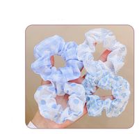 Simple Cute Flower Pattern Fabric Rubber Band Hair Scrunchy main image 7