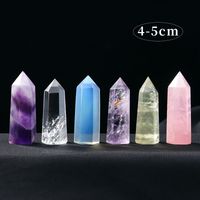 Amethyst Single Pointed Hexagonal Prism Rough Stone Polished Natural Crystal Column Home Decoration main image 2