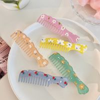 Fashion Creative 2022 New Small Cute  Candy Color Comb Shape Barrettes For Girl main image 1