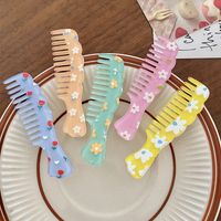 Fashion Creative 2022 New Small Cute  Candy Color Comb Shape Barrettes For Girl main image 4