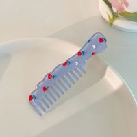 Fashion Creative 2022 New Small Cute  Candy Color Comb Shape Barrettes For Girl sku image 5
